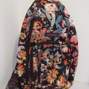 Vera Bradley Floral AOP Canvas Fully Lines Adjustable Strap Crossbody Bag